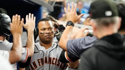 Lynne Sladky - Rafael Devers - Giants' Rafael Devers expresses frustration with pinch-run decision amid one-run loss to Marlins - foxnews.com - county Miami - San Francisco