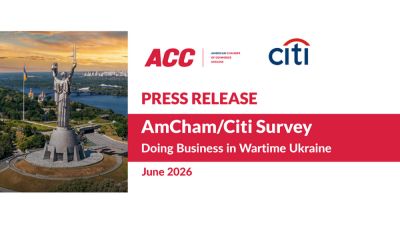 Despite War: 92% of Companies Are Operating, and 87% Are Investing in Ukraine — Survey by American Chamber of Commerce and Citi Ukraine