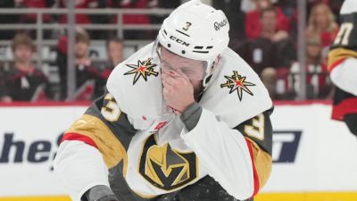 Golden Knights' Brayden McNabb to hospital after puck to face - ESPN