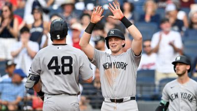 Paul Goldschmidt - Cody Bellinger - Trent Grisham - Yankees Defeat Guardians In Extras For 2nd Straight Win Without Aaron Judge - foxnews.com - New York