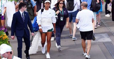 Naomi Osaka shows off new look as she breezes through Wimbledon second round