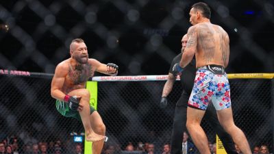 Dana White - Conor Macgregor - Dustin Poirier - Max Holloway - John Kavanagh - McGregor's coach says knee 'never an issue' ahead of UFC 329 - ESPN - espn.com