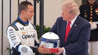 Donald Trump - Alex Brandon - Roger Penske - Alex Palou - Trump touts IndyCar drivers' 'special' ability at Freedom 250 Grand Prix showcase, seemingly ending hot debate - foxnews.com - area District Of Columbia