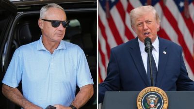 MLB commissioner says Trump 'interested' in MLB CBA negotiations but 'will pass' on potential help