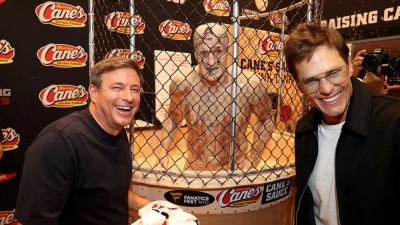 Raising Cane's owner Todd Graves on how viral Tom Brady-Rob Gronkowski dunk tank came to be at Fanatics Fest