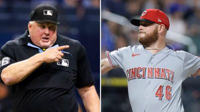 Cal Raleigh - Cincinnati Reds pitcher rips 'f—ing fata–' umpire for getting in defender's way on ground ball - foxnews.com - county Miller - state Washington - county Major - county Mobile - state Colorado - county Park
