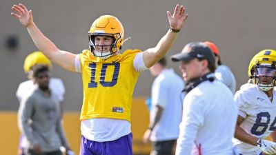 Lane Kiffin - Kiffin focused on QB Leavitt's transition into LSU offense - ESPN - espn.com - state Arizona - state Texas - county Baylor