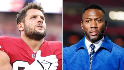 Elon Musk - Nick Bosa - Donald Trump - Joe Rogan - Dan Dakich - Michael Owens - Ryan Clark - Nick Bosa breaks yearslong X hiatus to seemingly celebrate Ryan Clark's ESPN firing - foxnews.com - San Francisco
