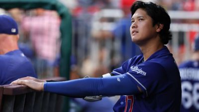 Dodgers' Ohtani says knee improving but biceps still an issue - ESPN