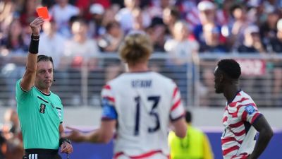 Julio Cortez - Bay - USA's Folarin Balogun criticizes referee's red card in first comments since controversial ruling - foxnews.com - Belgium - Brazil - Usa - San Francisco - county Santa Clara