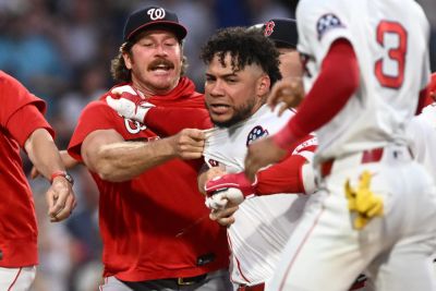 Red Sox - Trevor Bauer - Nationals pitcher forced to apologize for perceived racism after opponent threw his helmet at him - foxnews.com - Washington - Venezuela - Chad