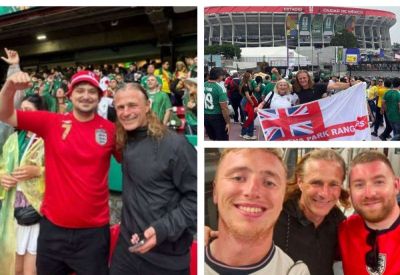 Thomas Tuchel - Gareth Ainsworth - Jude Bellingham - Harry Kane - Luke Cawdell - Medway Sport - Brad Galinson - Gillingham manager Gareth Ainsworth pictured at England’s World Cup match against Mexico at the Azteca Stadium - kentonline.co.uk - Britain - Usa - Mexico - Jordan