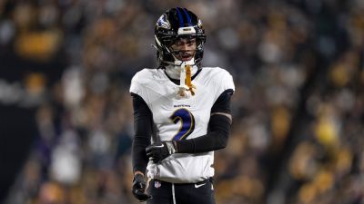 Ravens CB Nate Wiggins Carted Off Field With Leg Injury