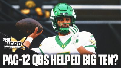 Nico Iamaleava - Joel Klatt - Dante Moore - Williams - Former Pac-12 Quarterbacks ‘Transforming’ The Big Ten? Klatt, Cowherd Weigh In - foxnews.com - Georgia - Washington - state Oregon - state Indiana - county Riley - state Ohio - county Moore