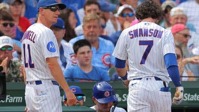Chicago Cubs shortstop Dansby Swanson exits in third inning - ESPN