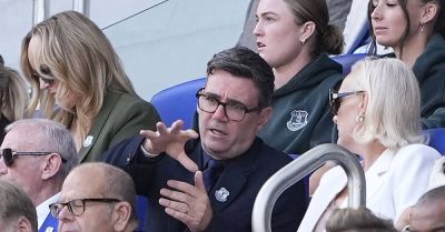 Burnham attends first Everton match since becoming UK prime minister