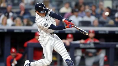 Anthony Volpe - Yankees' George Lombard Jr, replacing embattled Anthony Volpe, mashes home run for first hit in MLB debut - foxnews.com - New York - county George - county St. Louis - county Bronx