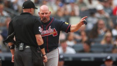 Braves manager Weiss tossed for arguing balk call against Sale - ESPN - espn.com - New York - county Spencer