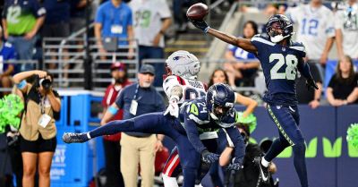 Seahawks pick off Patriots’ Maye three times to stage comeback in Super Bowl rematch