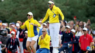 Europe builds 7-5 lead at Solheim Cup after Korda, Corpuz falter - ESPN