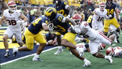 Michigan bounces back and beats No. 11 Oklahoma 17-10 after an INT late in game sets up go-ahead TD - ESPN
