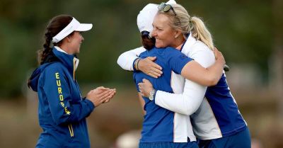 Europe regains Solheim Cup from the United States as Ciganda seals victory
