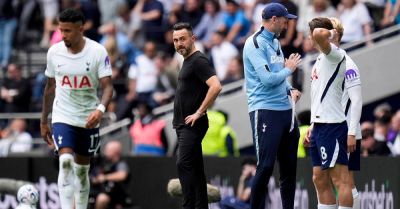 De Zerbi gives Spurs players silent treatment after defeat to Aston Villa