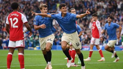 Brighton rout Arsenal to end Premier League champions' 100% record - ESPN