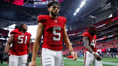 Carolina Panthers - Drake London - Michael Penix-Junior - Falcons' Drake London gets into verbal confrontation with fan - ESPN - espn.com