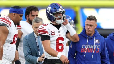 Sources: Giants' Jaxson Dart scheduled for left knee surgery Friday - ESPN