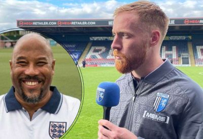 Gillingham manager Gareth Ainsworth’s reaction to a 4-1 win over Rochdale and a stunning goal from James Brophy likened to John Barnes’ famous goal for England against Brazil