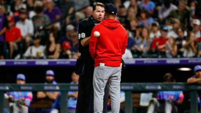 Cards, Rockies tilt caps in protest against ump, 'power-hungry move' - ESPN - espn.com - county St. Louis - state Colorado - Dominican Republic - county Oliver