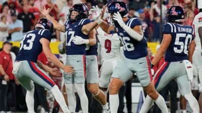 Lane Kiffin - Lucas Carneiro's 48-yard FG leads Ole Miss past No. 24 Louisville - ESPN - espn.com - state Tennessee