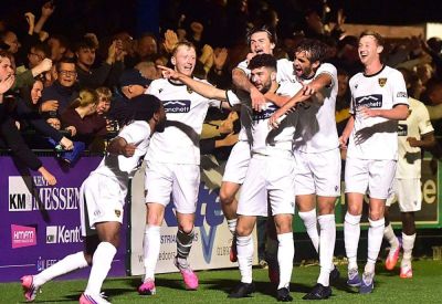 Maidstone United manager Craig Fagan hails ‘a bit of brilliance’ from Tom Leahy as National League South leaders go three points clear with derby win at Tonbridge Angels
